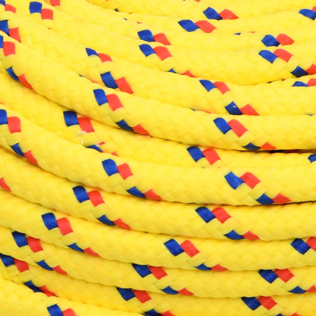 Båttau gul 10 mm 25 m polypropylen