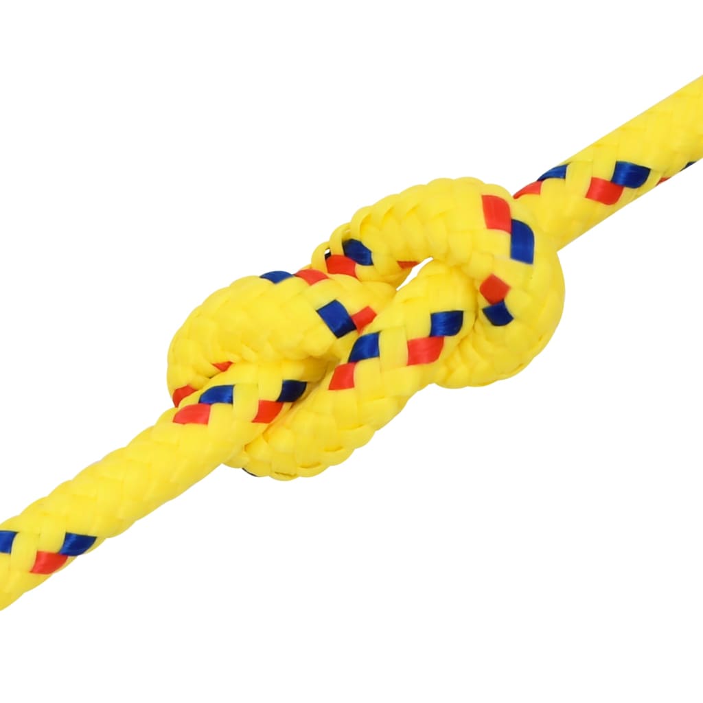 Båttau gul 10 mm 50 m polypropylen