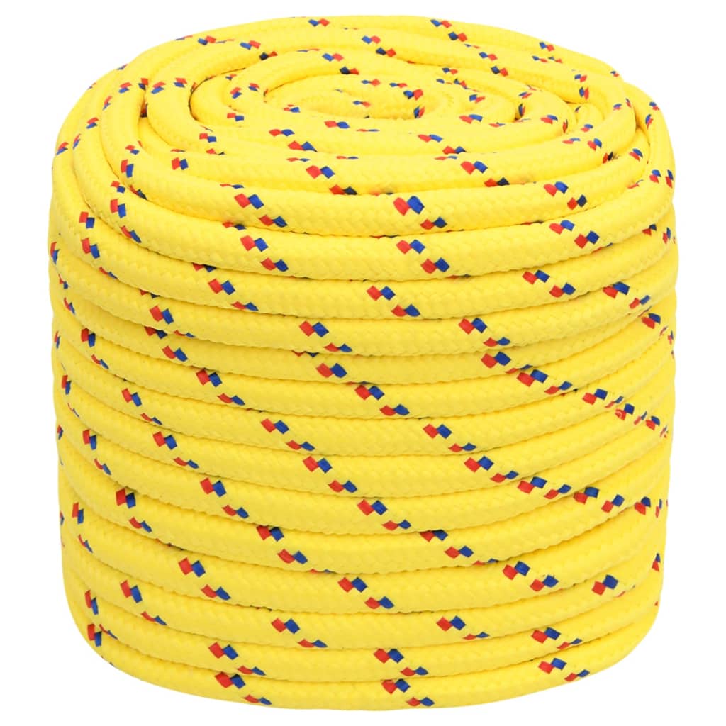 Båttau gul 16 mm 25 m polypropylen vidaXL