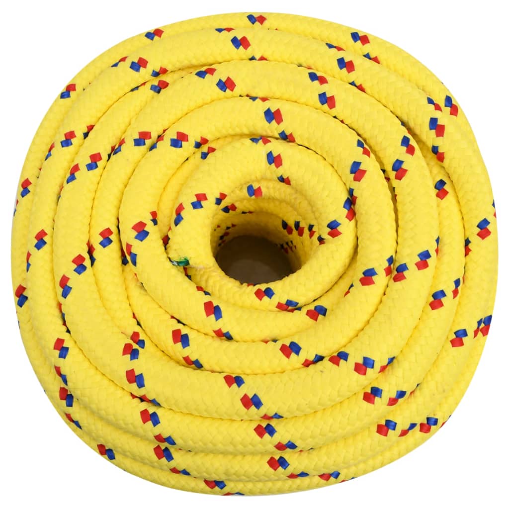 Båttau gul 20 mm 100 m polypropylen