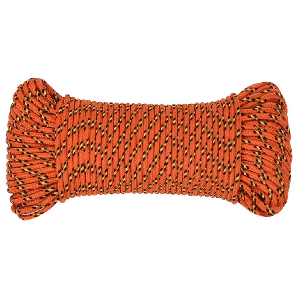Båttau oransje 3 mm 50 m polypropylen