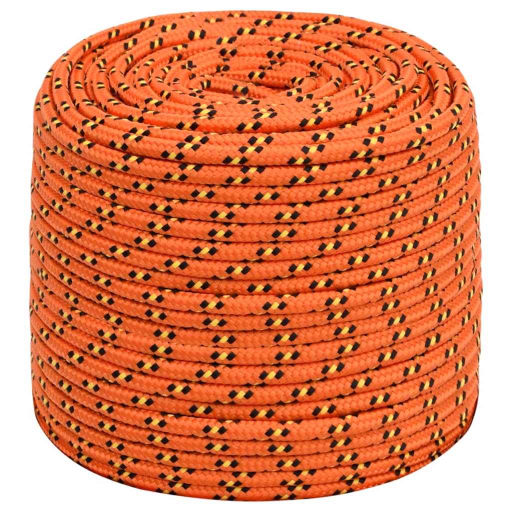 Båttau oransje 10 mm 25 m polypropylen