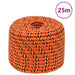 Båttau oransje 12 mm 25 m polypropylen
