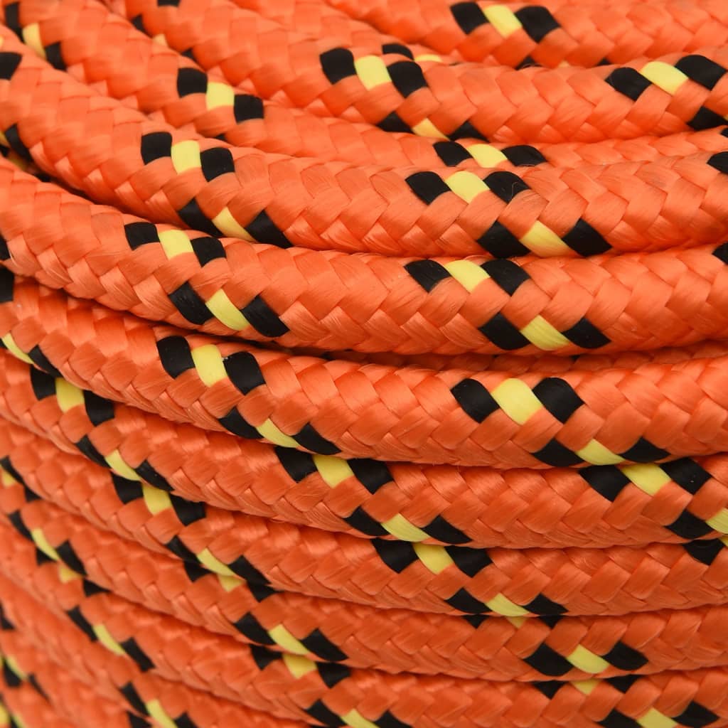 Båttau oransje 14 mm 50 m polypropylen