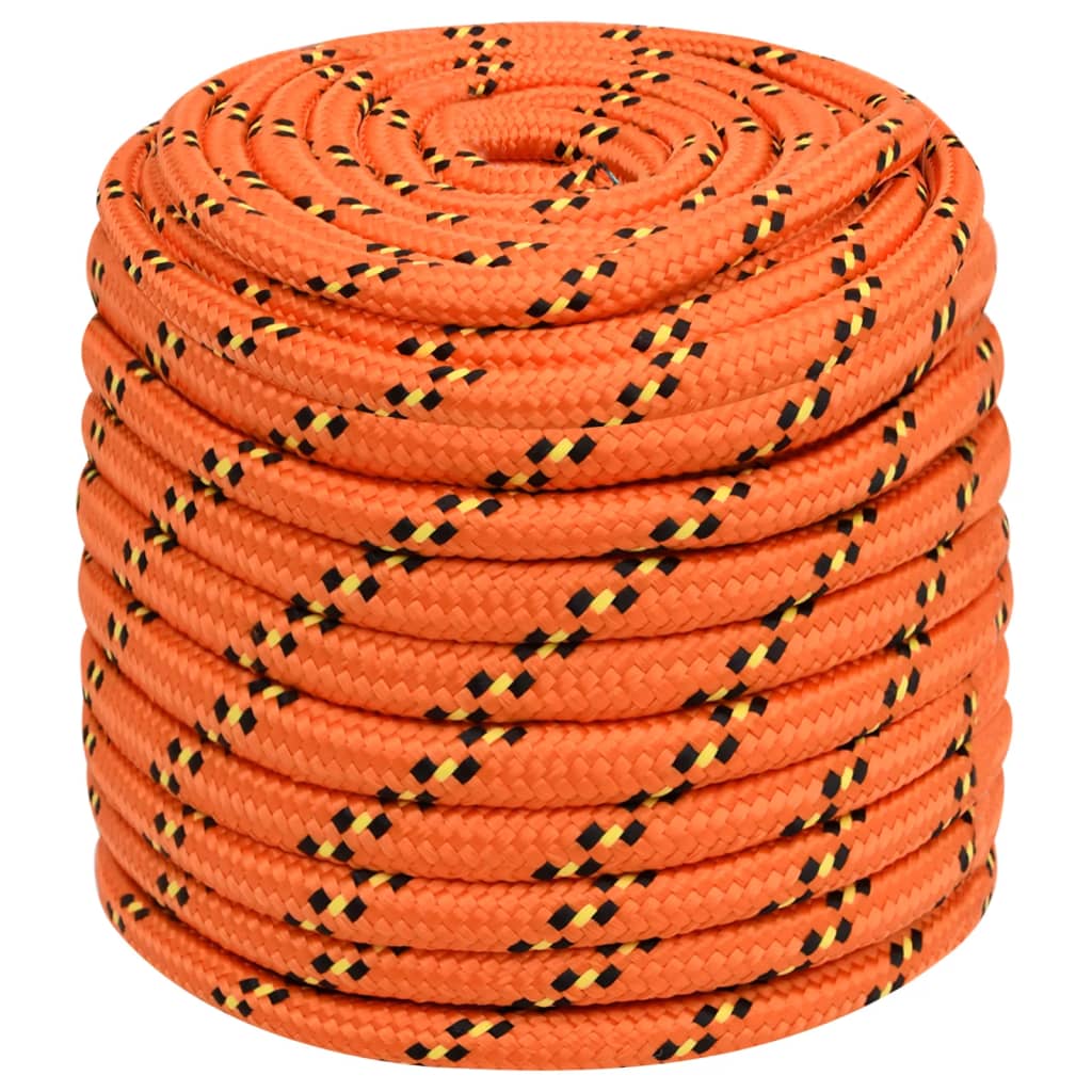 Båttau oransje 16 mm 25 m polypropylen vidaXL