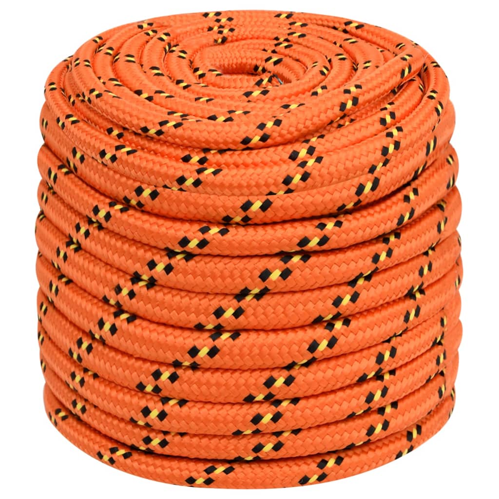 Båttau oransje 18 mm 25 m polypropylen