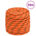 Båttau oransje 18 mm 50 m polypropylen