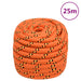 Båttau oransje 20 mm 25 m polypropylen vidaXL