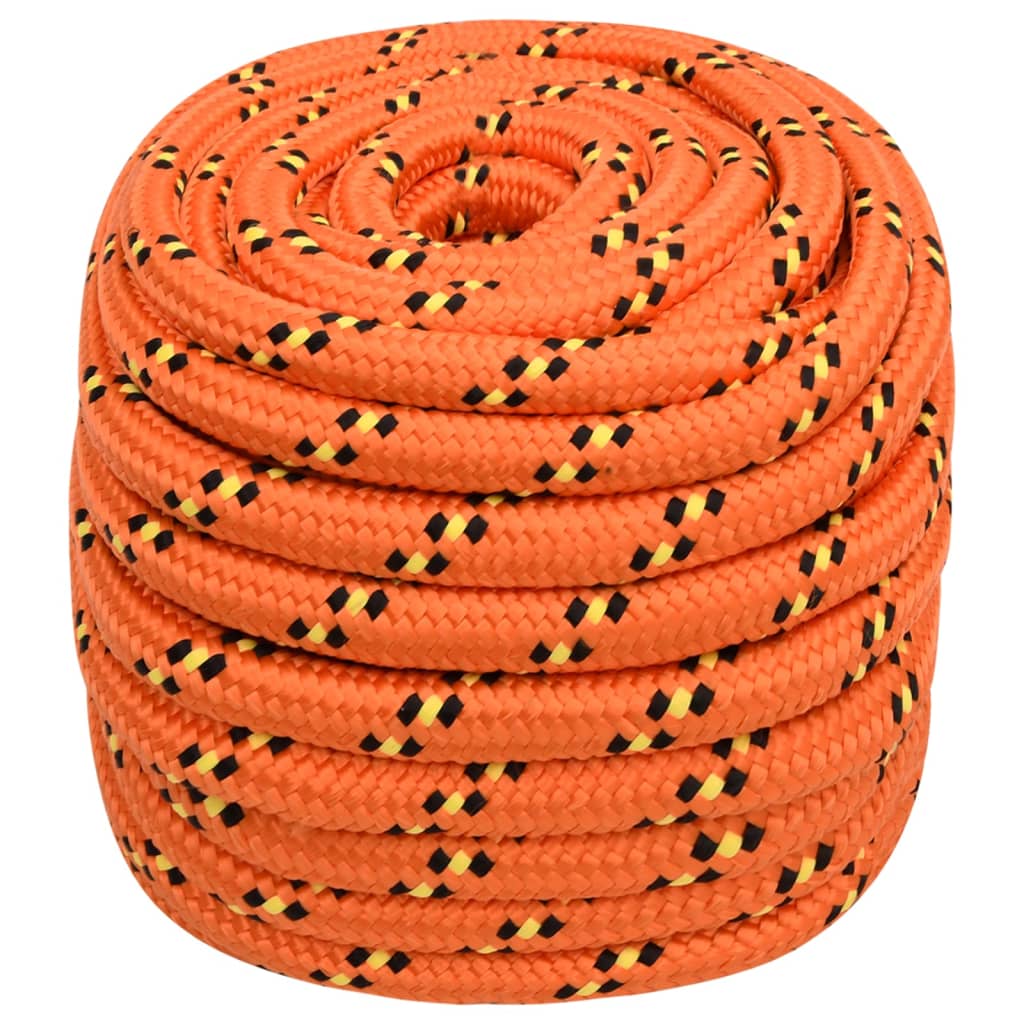 Båttau oransje 20 mm 25 m polypropylen vidaXL