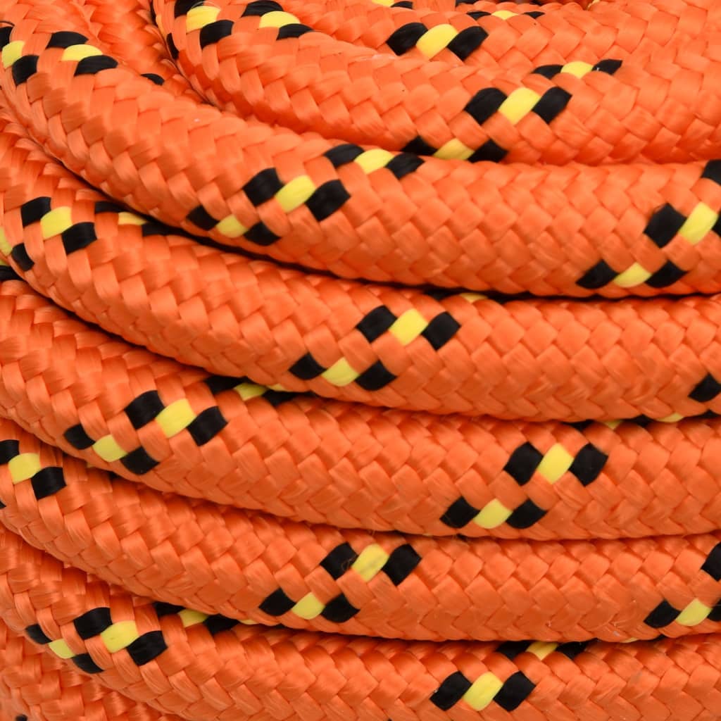 Båttau oransje 20 mm 100 m polypropylen