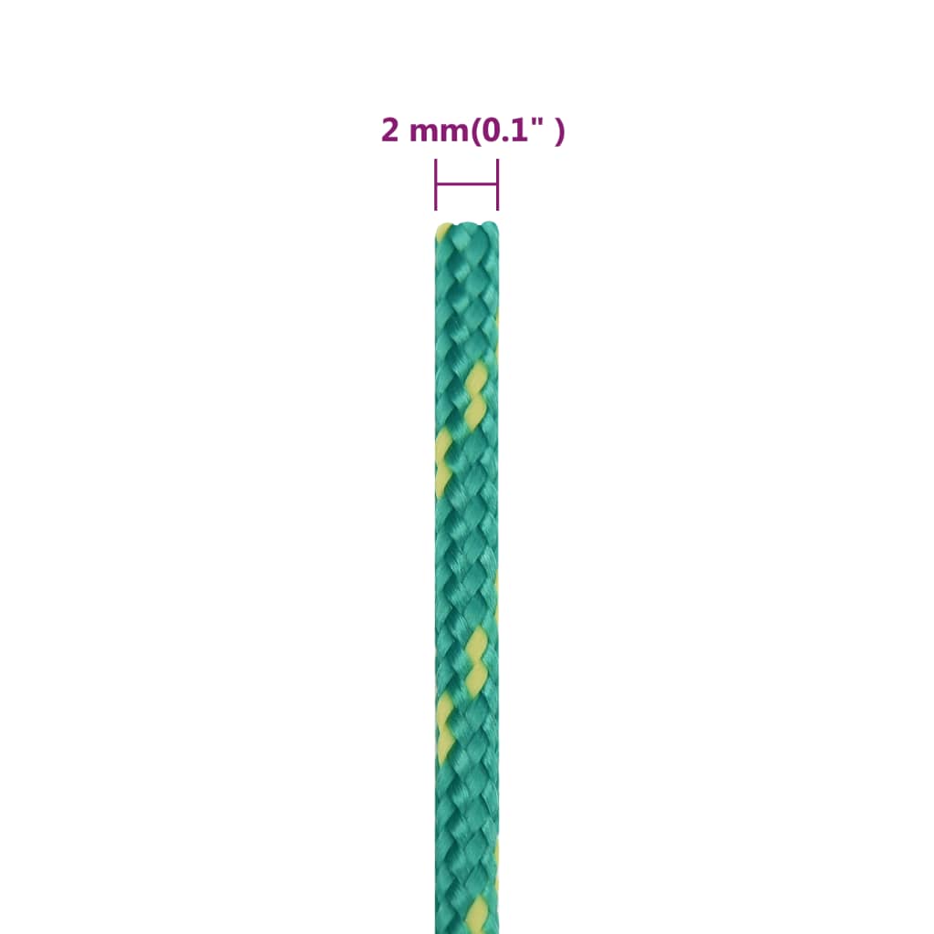 Båttau grønn 2 mm 50 m polypropylen