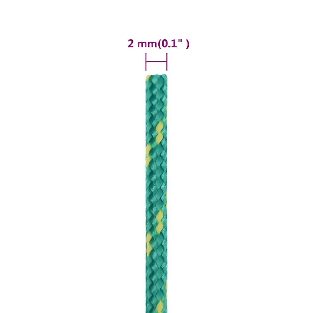 Båttau grønn 2 mm 50 m polypropylen