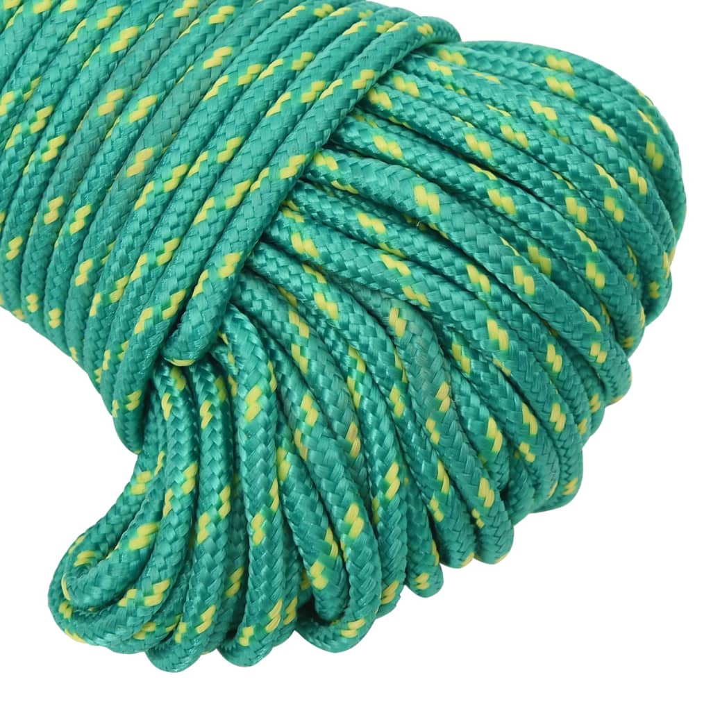 Båttau grønn 5 mm 25 m polypropylen