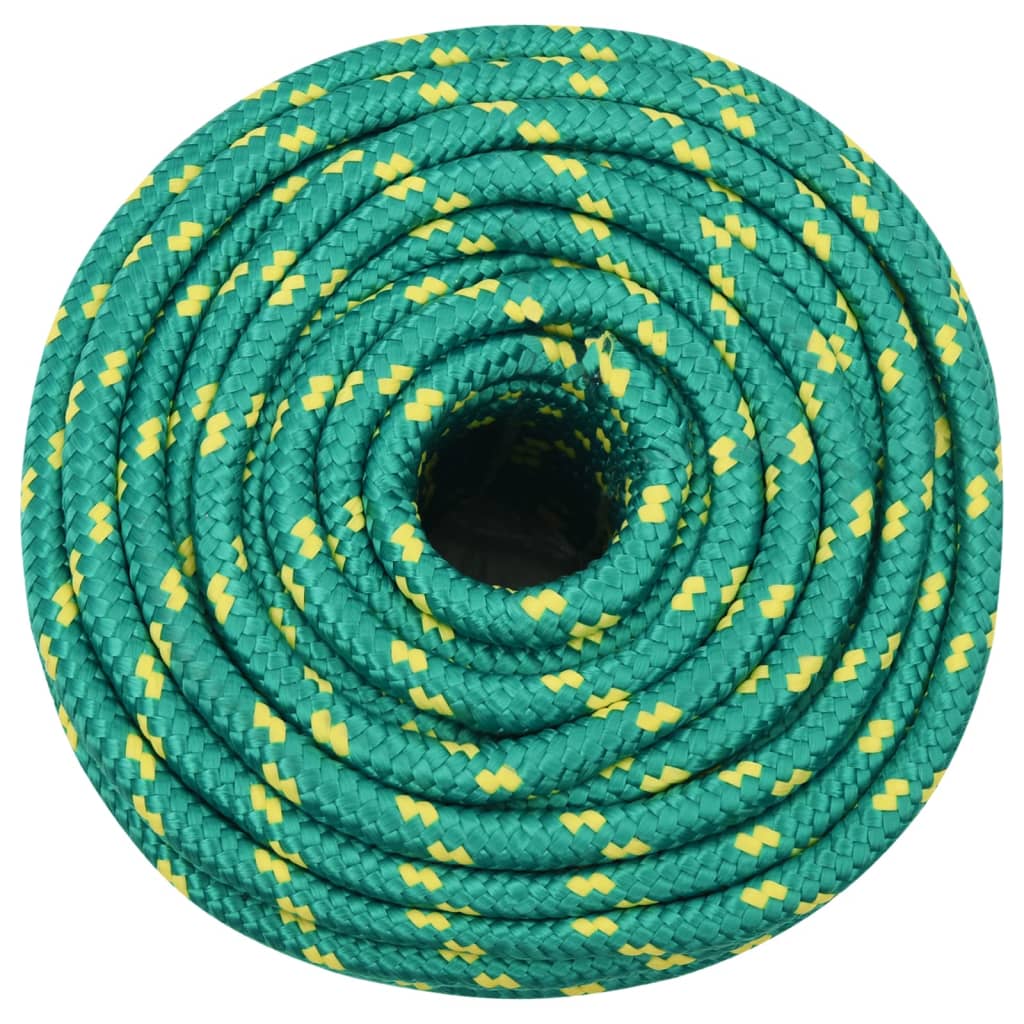 Båttau grønn 14 mm 25 m polypropylen