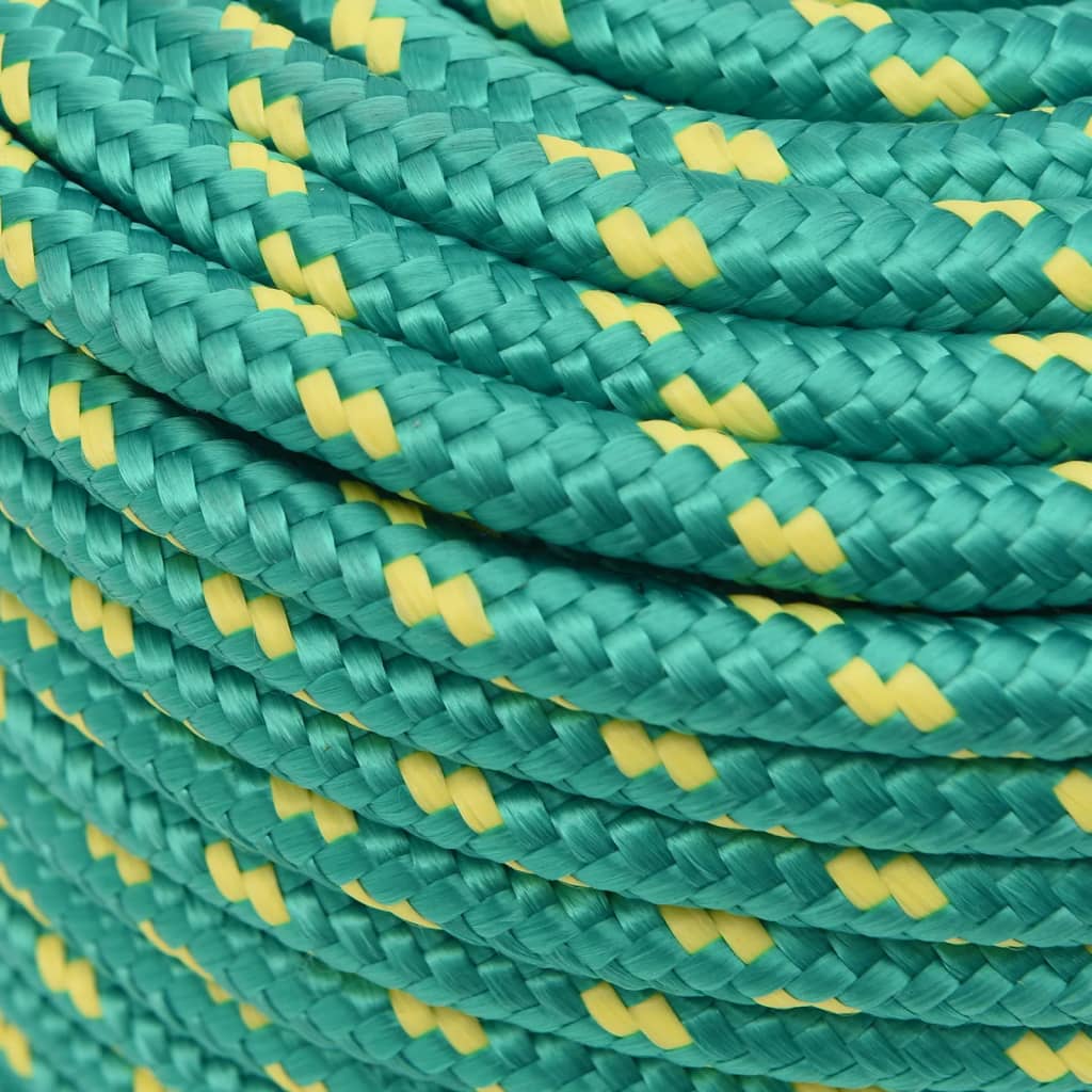Båttau grønn 14 mm 25 m polypropylen