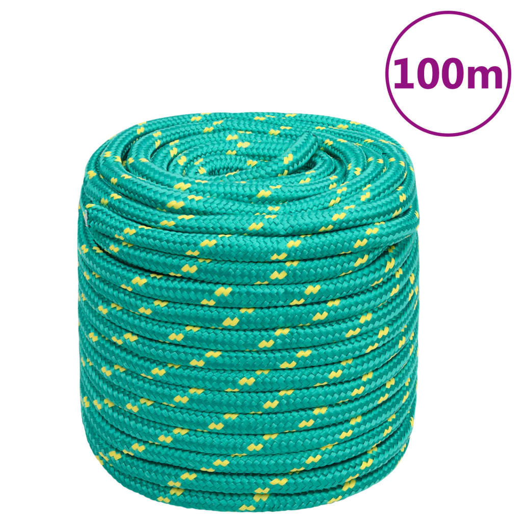 Båttau grønn 18 mm 100 m polypropylen