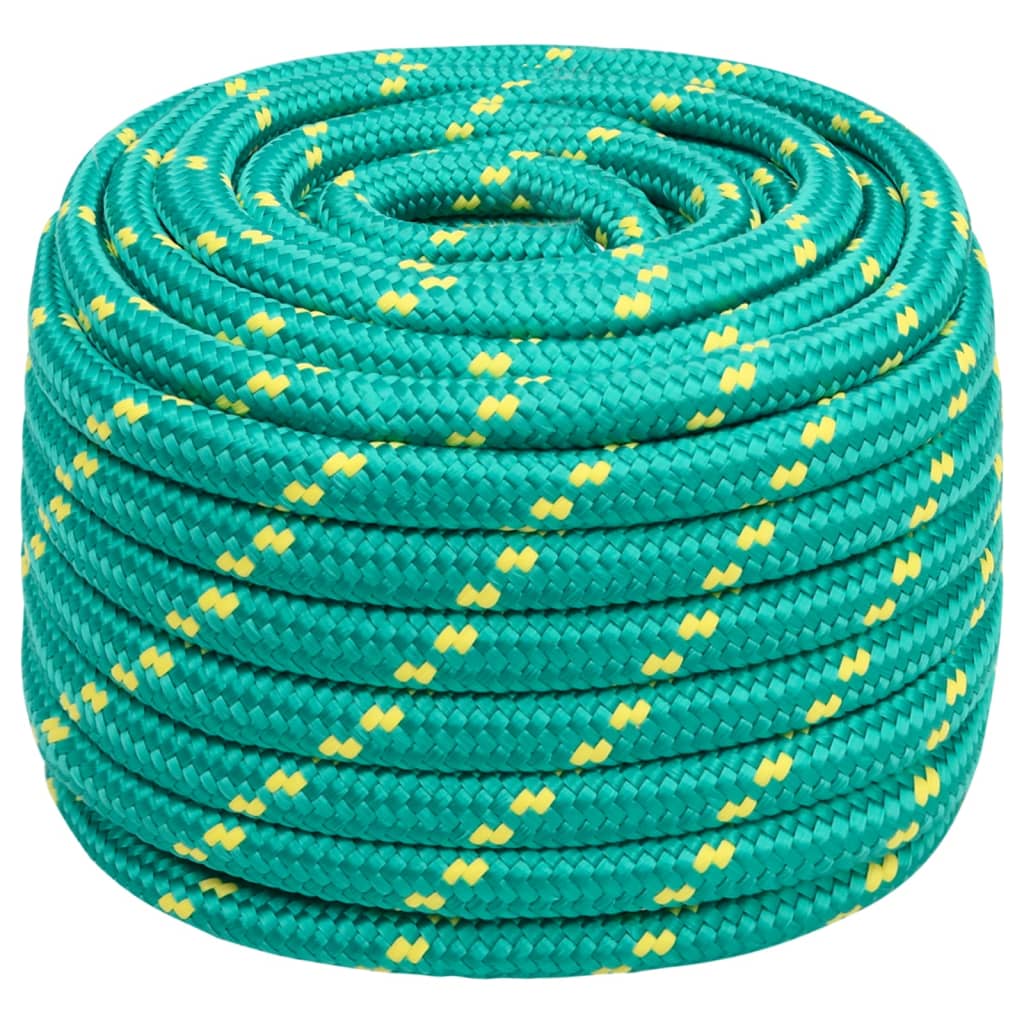 Båttau grønn 20 mm 25 m polypropylen vidaXL