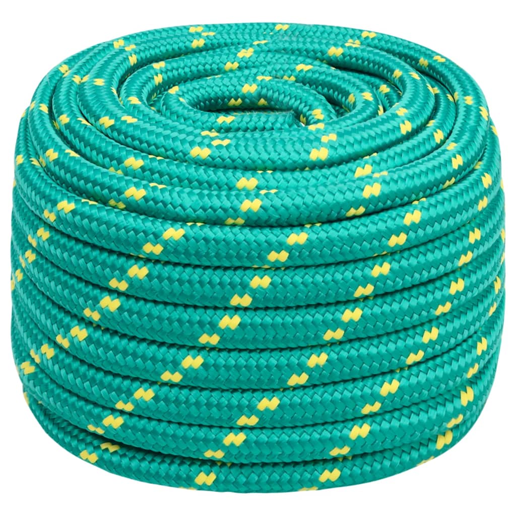 Båttau grønn 20 mm 50 m polypropylen