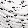 Flettet båttau hvit 12 mm x 25 m polyester