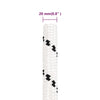 Flettet båttau hvit 20 mm x 50 m polyester