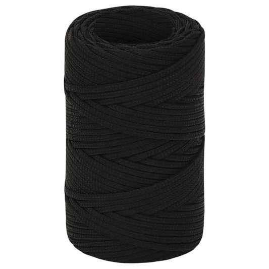 Arbeidstau svart 2 mm 50 m polyester