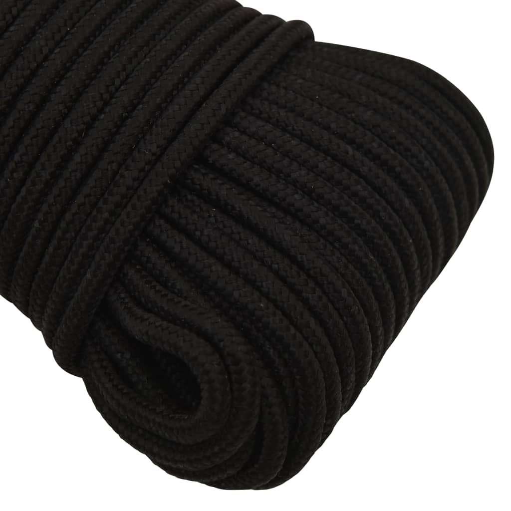 Arbeidstau svart 3 mm 100 m polyester