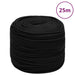 Arbeidstau svart 8 mm 25 m polyester