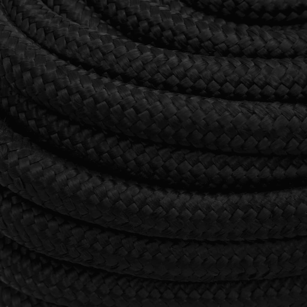 Arbeidstau svart 20 mm 50 m polyester