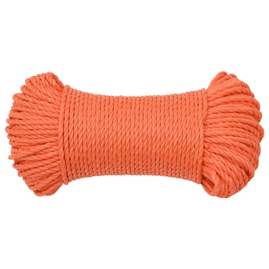 Arbeidstau oransje 8 mm 250 m polypropylen