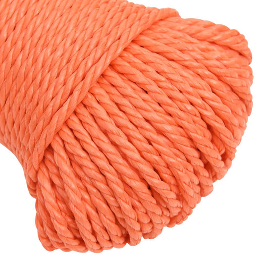 Arbeidstau oransje 8 mm 250 m polypropylen