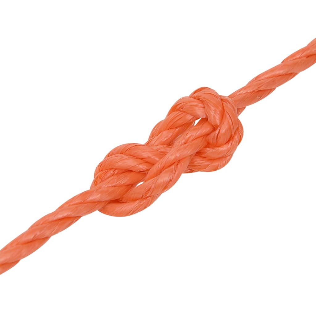 Arbeidstau oransje 8 mm 250 m polypropylen