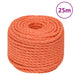 Arbeidstau oransje 10 mm 25 m polypropylen
