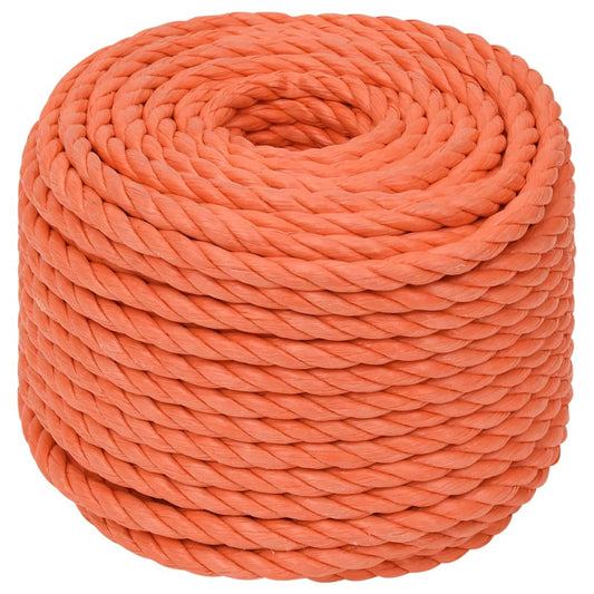 Arbeidstau oransje 12 mm 25 m polypropylen