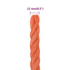 Arbeidstau oransje 12 mm 25 m polypropylen
