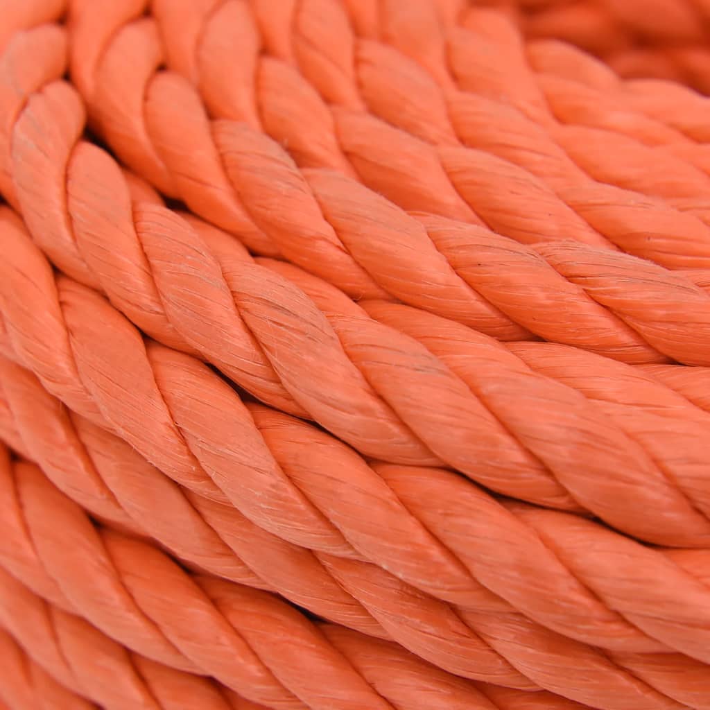 Arbeidstau oransje 14 mm 25 m polypropylen