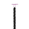 Arbeidstau svart 6 mm 100 m polypropylen