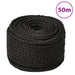 Arbeidstau svart 10 mm 50 m polypropylen