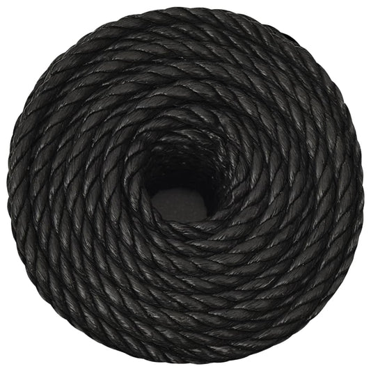 Arbeidstau svart 12 mm 25 m polypropylen