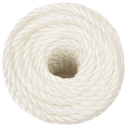 Arbeidstau hvit 10 mm 500 m polypropylen