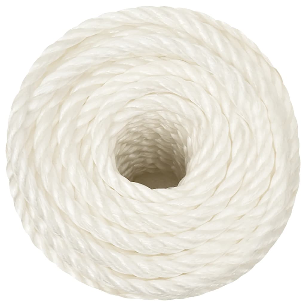 Arbeidstau hvit 12 mm 50 m polypropylen