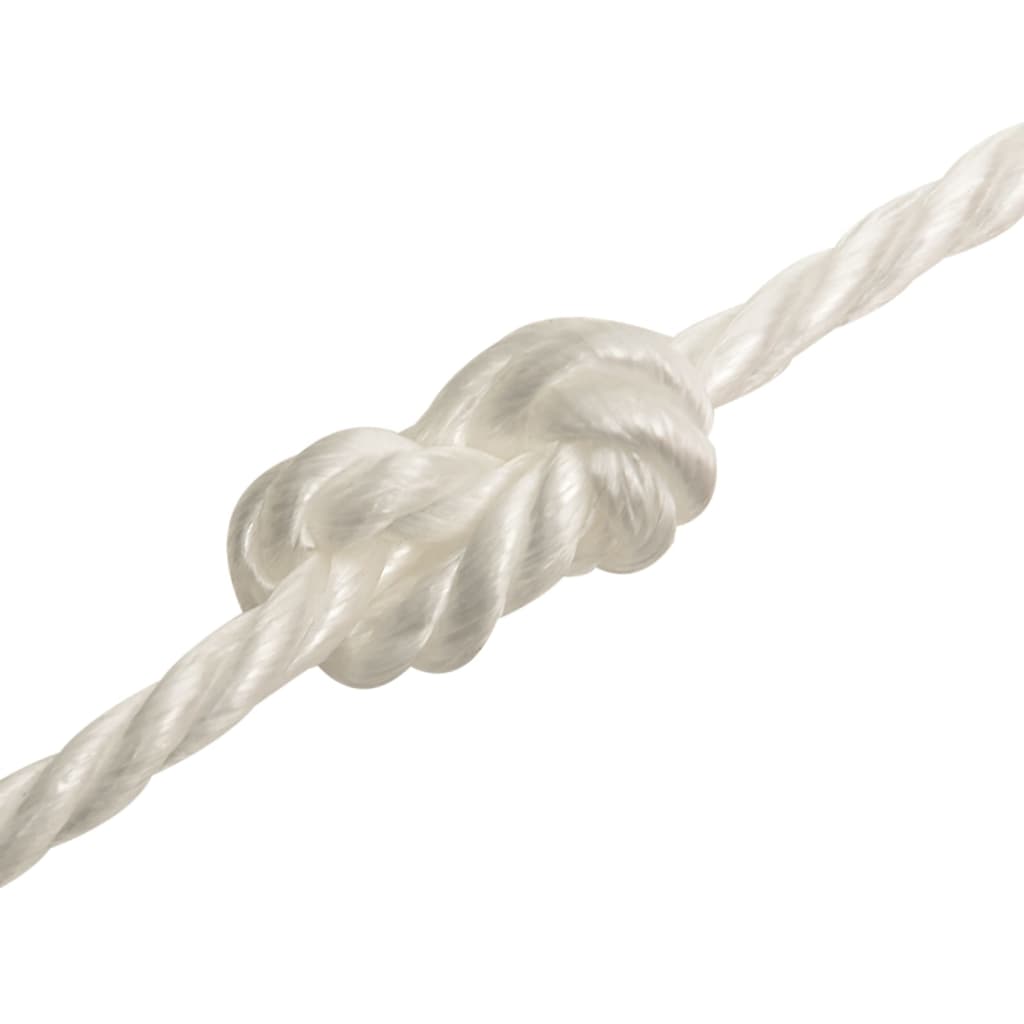Arbeidstau hvit 12 mm 50 m polypropylen