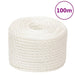 Arbeidstau hvit 12 mm 100 m polypropylen
