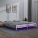 Sengeramme med LED 180x200 cm Super King heltre