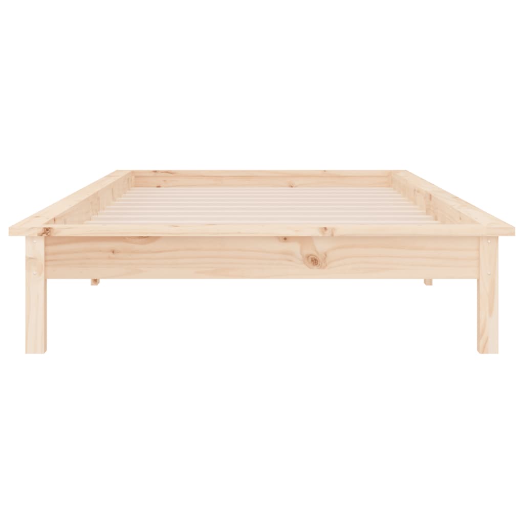 Sengeramme med LED 75x190 cm Small Single heltre