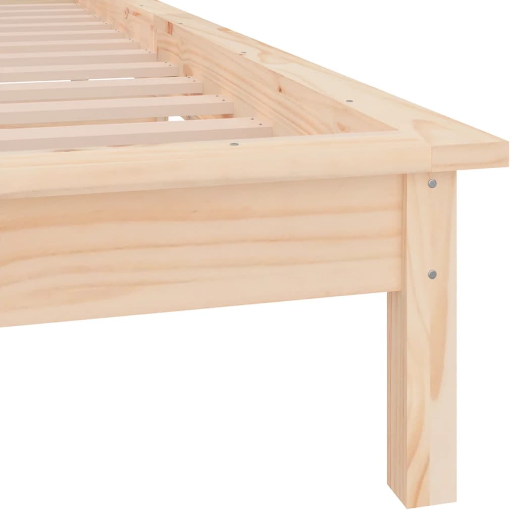 Sengeramme med LED 75x190 cm Small Single heltre