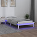 Sengeramme med LED hvit 75x190 cm Small Single heltre
