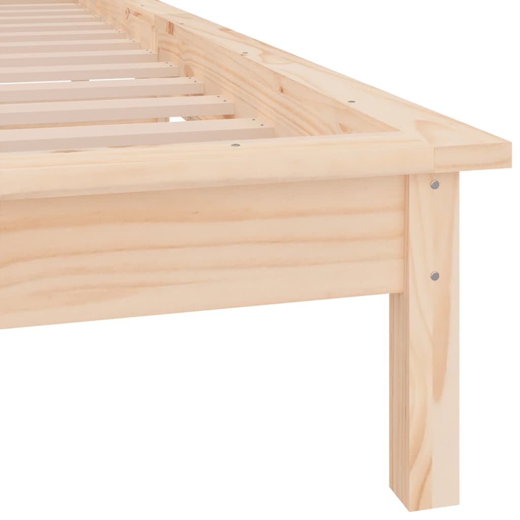 Sengeramme med LED 90x190 cm Single heltre