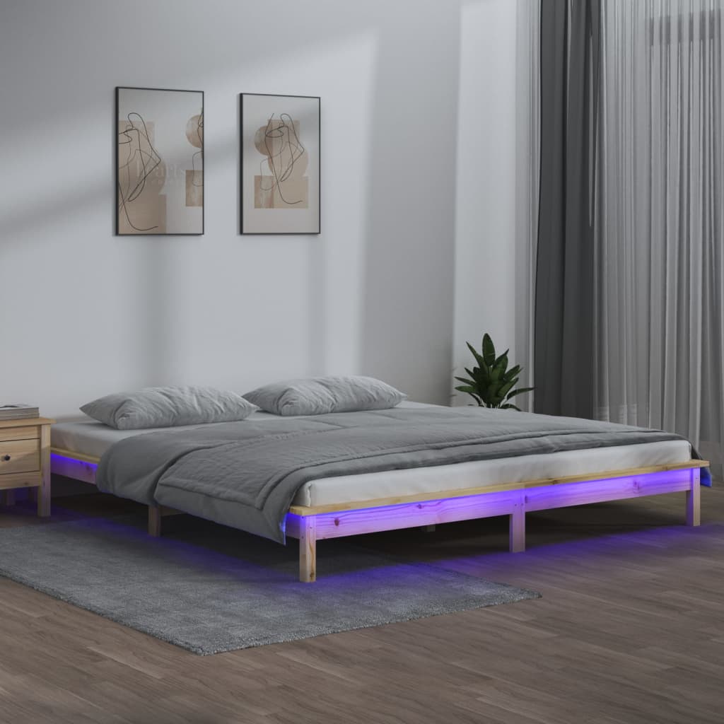 Sengeramme med LED 120x190 cm Small Double heltre