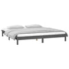 Sengeramme med LED grå 135x190 cm Double heltre