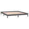 Sengeramme med LED grå 135x190 cm Double heltre